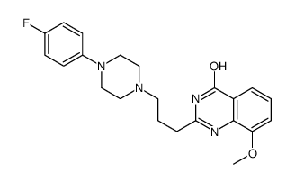 2-[3-[4-(4-fluorophenyl)piperazin-1-yl]propyl]-8-methoxy-1H-quinazolin-4-one结构式