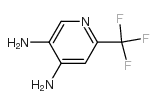 6-(三氟甲基)吡啶-3,4-二胺结构式