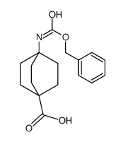 4-(((苄氧基)羰基)氨基)双环[2.2.2]辛烷-1-羧酸结构式
