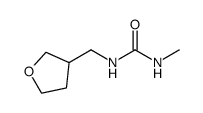 1-甲基-3-(四氢-3-呋喃甲基)脲结构式