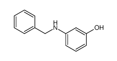 N-benzyl-3-hydroxybenzenamine结构式