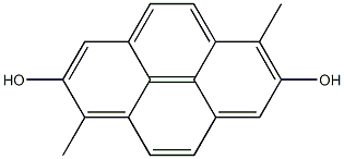 2,7-Dihydroxy-1,6-dimethylpyrene structure