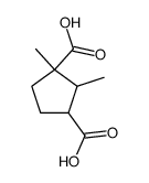1,2-dimethyl-cyclopentane-1,3-dicarboxylic acid结构式
