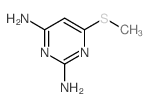 6-methylsulfanylpyrimidine-2,4-diamine结构式