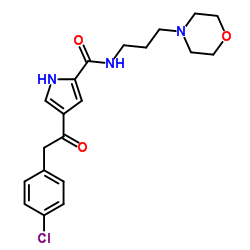 4-[(4-Chlorophenyl)acetyl]-N-[3-(4-morpholinyl)propyl]-1H-pyrrole-2-carboxamide Structure