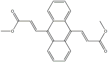 (2E,2'E)-dimethyl 3,3'-(anthracene-9,10-diyl)diacrylate Structure