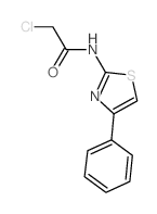 2-Chloro-N-(4-phenyl-thiazol-2-yl)-acetamide结构式