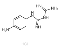 Guanidine,N-(aminoiminomethyl)-N'-(4-aminophenyl)-, hydrochloride (1:2) Structure