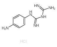 Guanidine,N-(aminoiminomethyl)-N'-(4-aminophenyl)-, hydrochloride (1:2) structure