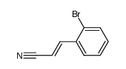 (E)-3-(2-bromophenyl)acrylonitrile结构式