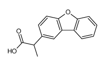 2-(2-dibenzofuranyl)propionic acid结构式