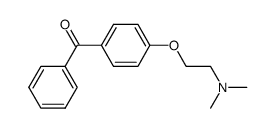 4-(Dimethylaminoethoxy)benzophenone结构式