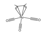 Ru(CO)3(η(4)-2,3-dimethylbutadiene) Structure