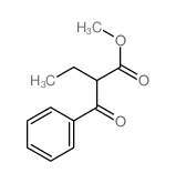 Benzenepropanoic acid, a-ethyl-b-oxo-, methyl ester structure