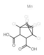 Bicyclo[2.2.1]hept-5-ene-2,3-dicarboxylicacid, 1,4,5,6,7,7-hexachloro-, manganese(2+) salt (1:1) Structure