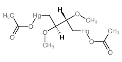 acetyloxy-[(2R,3S)-4-(acetyloxymercurio)-2,3-dimethoxybutyl]mercury结构式