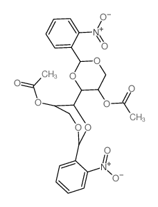 Galactitol,1,3:4,6-bis-O-(o-nitrobenzylidene)-, 2,5-diacetate, meso- (8CI) structure