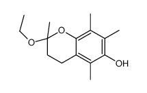 2-ethoxy-2,5,7,8-tetramethyl-3,4-dihydrochromen-6-ol结构式