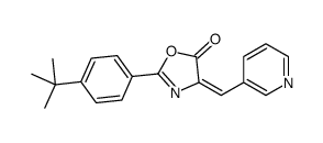 (4Z)-2-(4-tert-butylphenyl)-4-(pyridin-3-ylmethylidene)-1,3-oxazol-5-one结构式