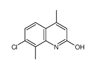 7-chloro-4,8-dimethyl-2(1H)-quinolinone结构式