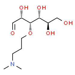 3-O-(3-(N',N'-dimethylamino)-n-propyl)glucose结构式
