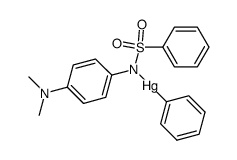 (N-(4-(dimethylamino)phenyl)phenylsulfonamido)(phenyl)mercury Structure