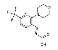 (2E)-3-[2-Morpholin-4-yl-6-(trifluoromethyl)(pyridin-3-yl)]prop-2-enoic acid结构式