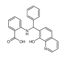 2-[[(8-hydroxyquinolin-7-yl)-phenylmethyl]amino]benzoic acid结构式