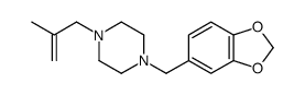 1-(2-Methylallyl)-4-(3,4-methylenedioxybenzyl)piperazine structure