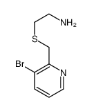 2-[(3-bromopyridin-2-yl)methylsulfanyl]ethanamine结构式