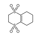 2,3,5,6,7,8-hexahydro-1λ6,4λ6-benzodithiine 1,1,4,4-tetraoxide Structure