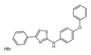 N-(4-phenoxyphenyl)-4-phenyl-1,3-thiazol-2-amine,hydrobromide结构式