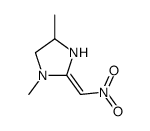 1,4-dimethyl-2-(nitromethylidene)imidazolidine结构式