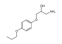 1-amino-3-(4-propoxyphenoxy)propan-2-ol结构式