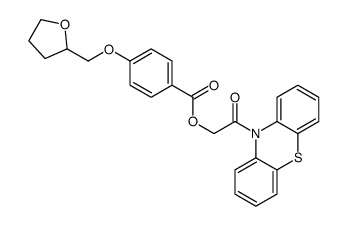 (2-oxo-2-phenothiazin-10-ylethyl) 4-(oxolan-2-ylmethoxy)benzoate Structure