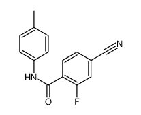 Benzamide, 4-cyano-2-fluoro-N-(4-methylphenyl)- (9CI) structure