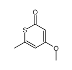 4-methoxy-6-methylthiopyran-2-one Structure