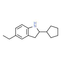 1H-Indole,2-cyclopentyl-5-ethyl-2,3-dihydro-(9CI) structure