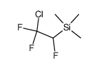 (2-Chlor-1,2,2-trifluorethyl)-trimethylsilan Structure