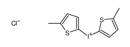 bis(5-methylthiophen-2-yl)iodanium,chloride Structure