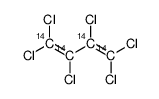 1,1,2,3,4,4-hexachloro-[1,2,3,4-14C]buta-1,3-diene Structure