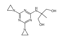 2-(4,6-bis-aziridin-1-yl-[1,3,5]triazin-2-ylamino)-2-methyl-propane-1,3-diol Structure