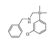 N-[[(3-chlorophenyl)-dimethylsilyl]methyl]-1-phenylmethanamine Structure