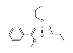 (2-dipropoxyphosphoryl-1-methoxyethenyl)benzene结构式