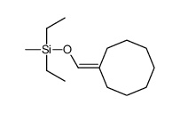 cyclooctylidenemethoxy-diethyl-methylsilane结构式