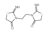 4-Thiazolidinone, 3,3-(1,2-ethanediyl)bis[2-imino-结构式