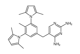 5-[3,5-bis-(2,5-dimethyl-pyrrol-1-yl)-4-methyl-benzyl]-pyrimidine-2,4-diamine结构式