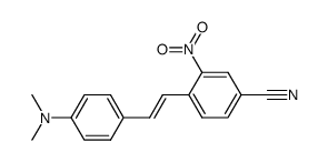 4'-dimethylamino-2-nitro-trans()-stilbene-4-carbonitrile结构式
