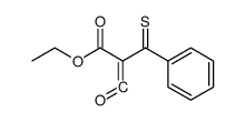 3-Oxo-2-thiobenzoyl-acrylic acid ethyl ester结构式