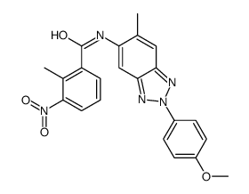 N-[2-(4-methoxyphenyl)-6-methylbenzotriazol-5-yl]-2-methyl-3-nitrobenzamide Structure